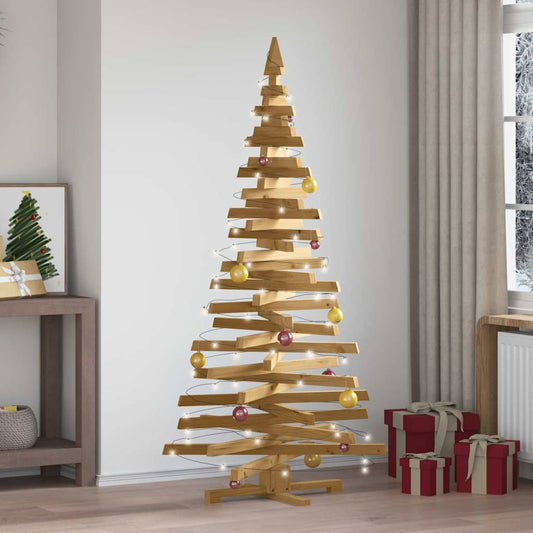 Christmas Trees with Stand Brown 70.9" Solid pine wood