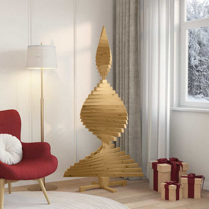 Christmas Trees with Stand Brown 70.9" Solid pine wood