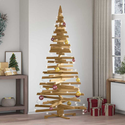 Christmas Trees with Stand Brown 82.7" Solid pine wood