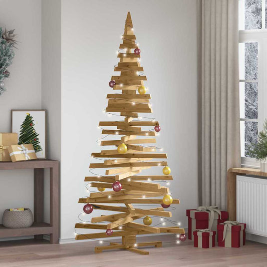 Christmas Trees with Stand Brown 82.7" Solid pine wood