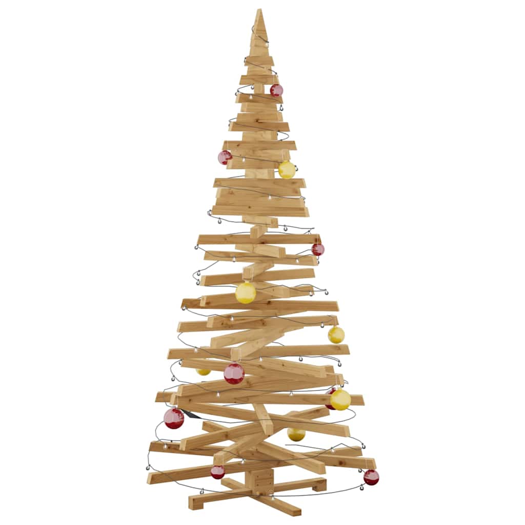 Christmas Trees with Stand Brown 82.7" Solid pine wood