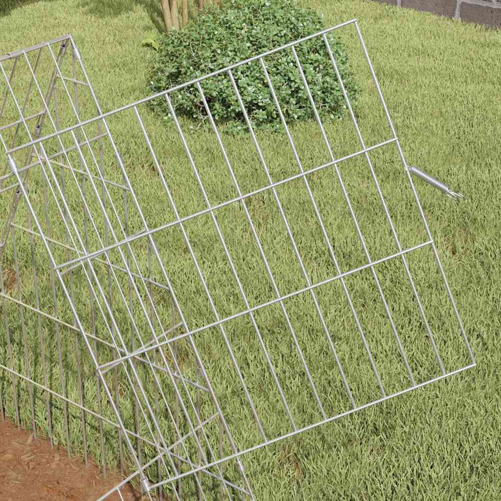 Chicken Cage Silver 43.31 x 21.65 x 21.65 in Galvanised Steel