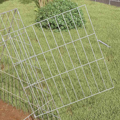 Chicken Cage Silver 43.31 x 21.65 x 21.65 in Galvanised Steel