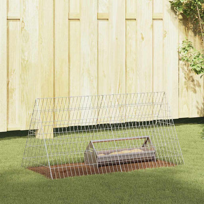 Chicken Cage Silver 43.31 x 21.65 x 21.65 in Galvanised Steel
