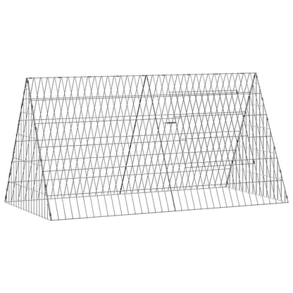 Chicken Cage Silver 43.31 x 21.65 x 21.65 in Galvanised Steel