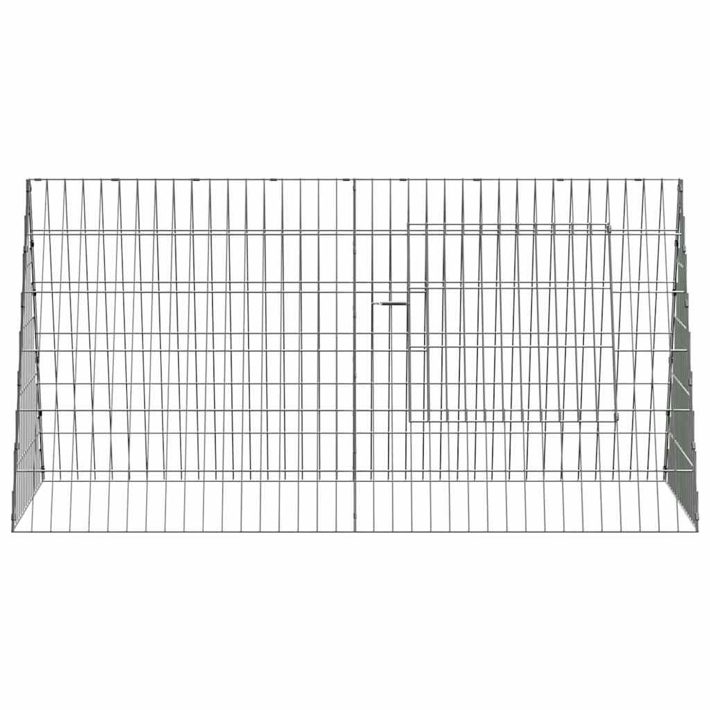Chicken Cage Silver 43.31 x 21.65 x 21.65 in Galvanised Steel