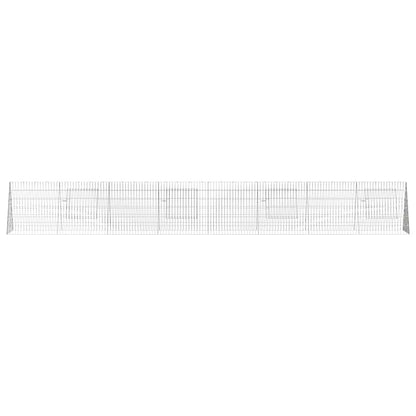 Chicken Cage Silver 169.29 x 21.65 x 21.65 in Galvanised Steel