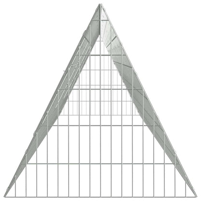Chicken Cage Silver 169.29 x 21.65 x 21.65 in Galvanised Steel