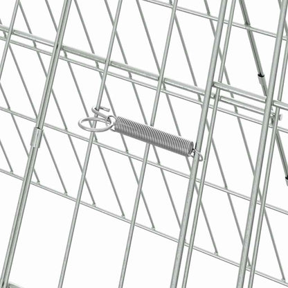 Chicken Cage Silver 255.91 x 21.65 x 21.65 in Galvanised Steel