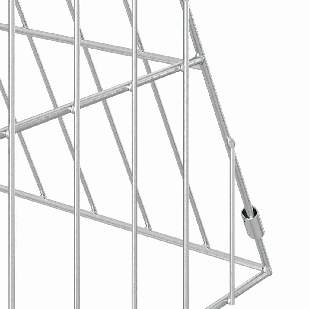 Chicken Cage Silver 255.91 x 21.65 x 21.65 in Galvanised Steel