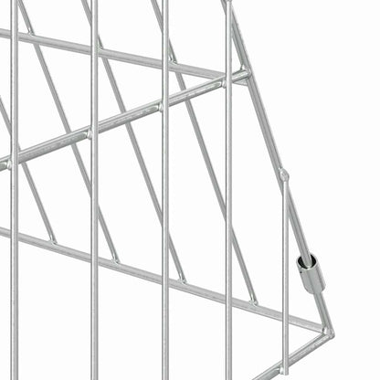 Chicken Cage Silver 255.91 x 21.65 x 21.65 in Galvanised Steel