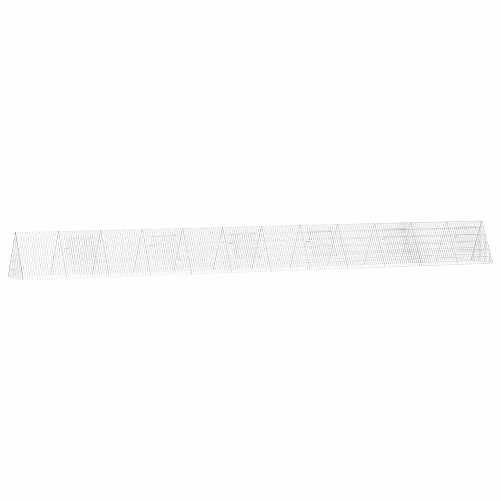 Chicken Cage Silver 255.91 x 21.65 x 21.65 in Galvanised Steel