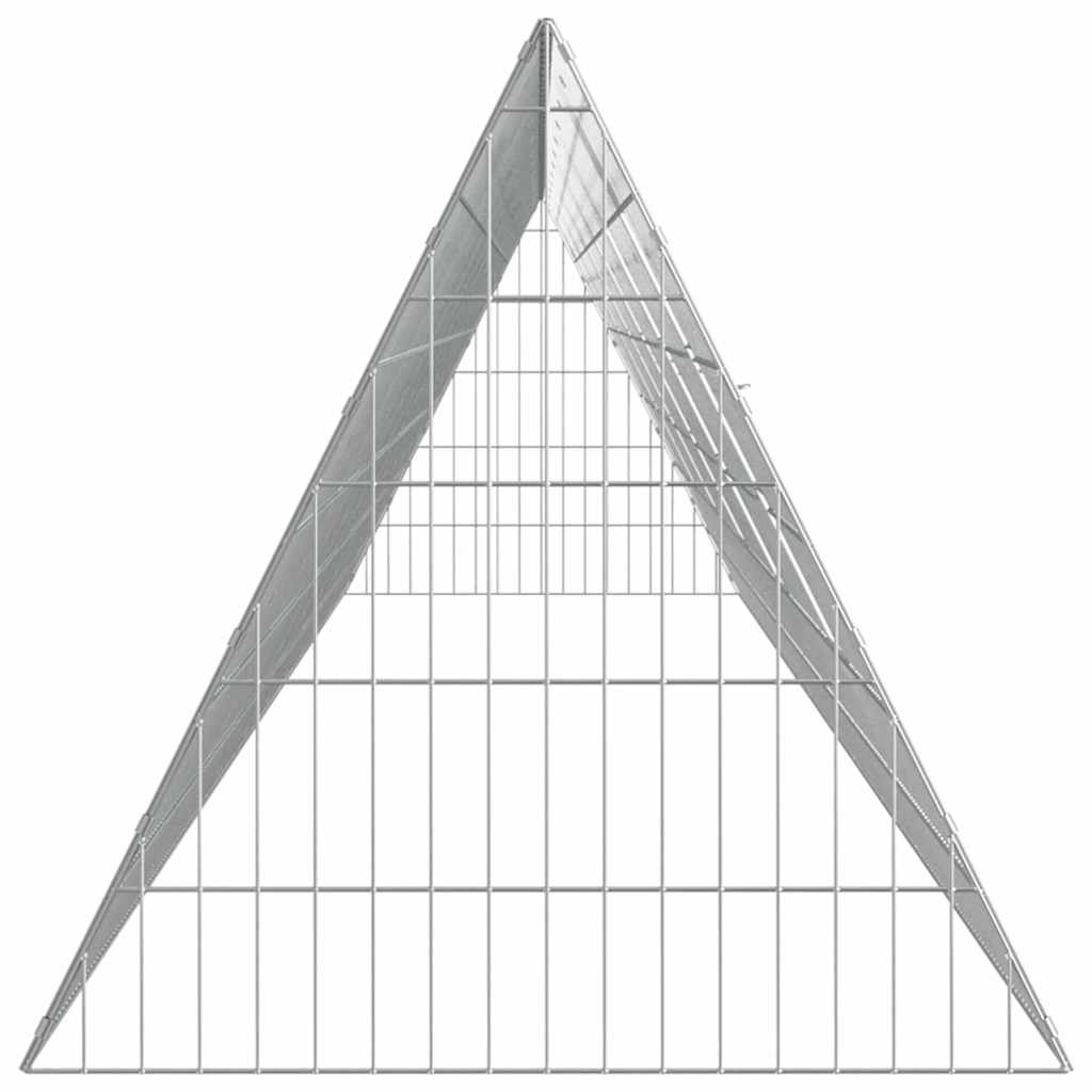 Chicken Cage Silver 255.91 x 21.65 x 21.65 in Galvanised Steel