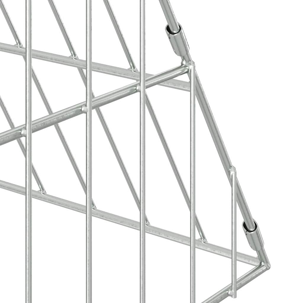 Chicken Cage Silver 43.31 x 39.37 x 33.46 in Galvanised Steel