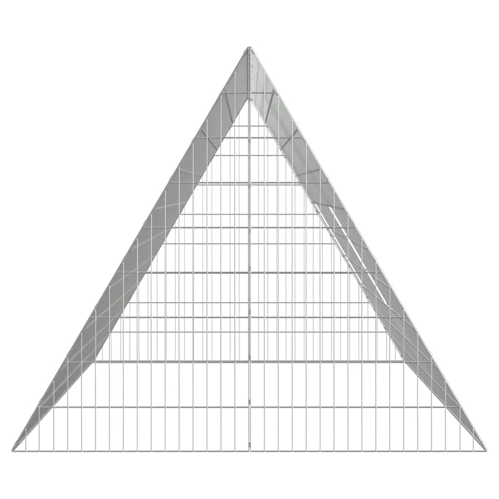 Chicken Cage Silver 84.65 x 39.37 x 33.46 in Galvanised Steel