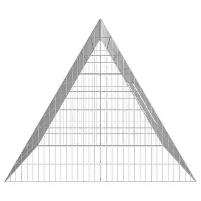 Chicken Cage Silver 84.65 x 39.37 x 33.46 in Galvanised Steel