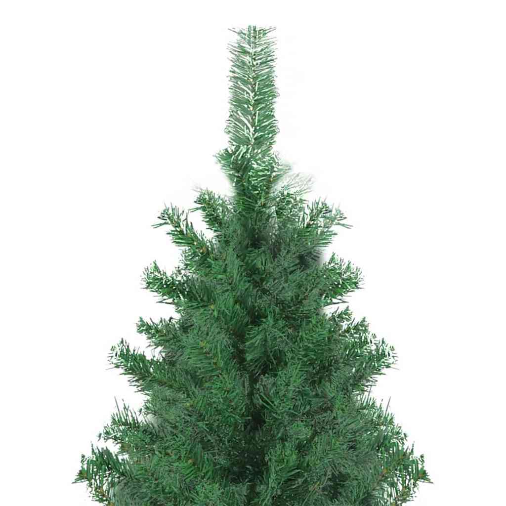 Christmas Tree with Decorative String Lights Green 157.5" PVC