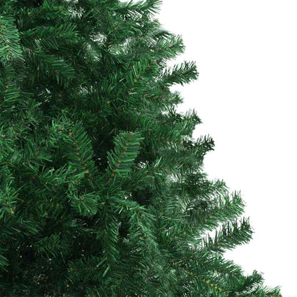 Christmas Tree with Decorative String Lights Green 157.5" PVC