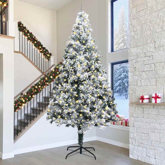 Artificial Pre-lit Christmas Tree with Ball Set Green 157.5