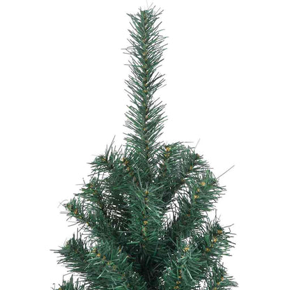 Artificial Pre-lit Christmas Tree with Stand Green 196.9" PVC
