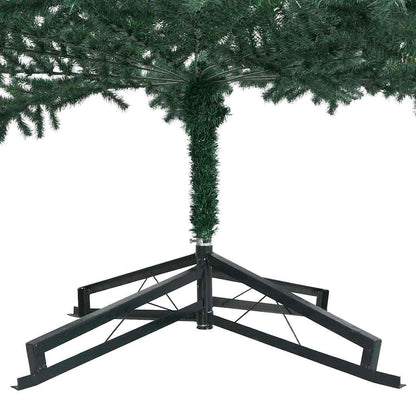 Artificial Pre-lit Christmas Tree with Stand Green 196.9" PVC