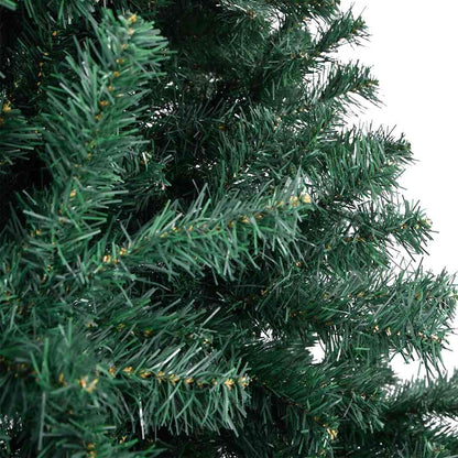 Artificial Pre-lit Christmas Tree with Stand Green 196.9" PVC