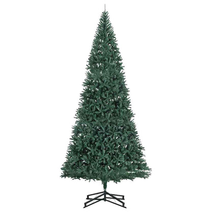 Artificial Pre-lit Christmas Tree with Stand Green 196.9" PVC