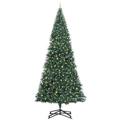 Artificial Pre-lit Christmas Tree with Ball Set Green 196.9
