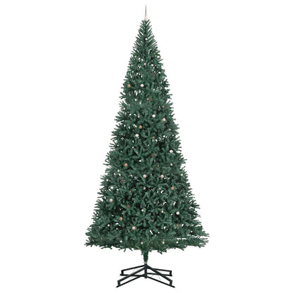Artificial Pre-lit Christmas Tree with Ball Set Green 196.9