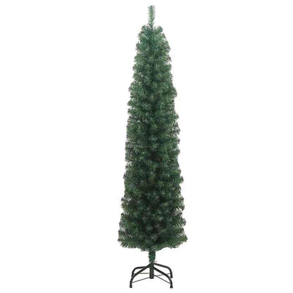 Artificial Christmas Tree Green 70.9" PVC and Steel and Plastic