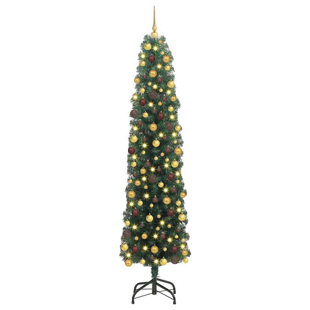 Artificial Christmas Tree with 300 LEDs Green 70.87 in