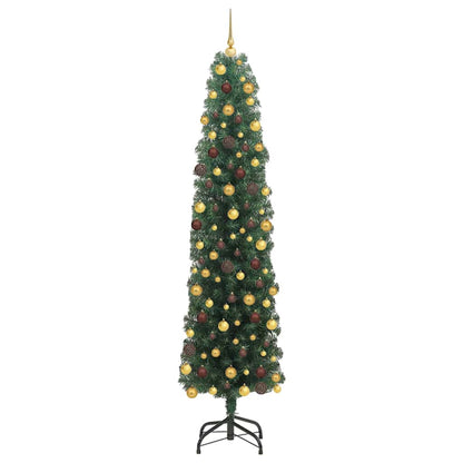 Artificial Christmas Tree with 300 LEDs Green 70.87 in