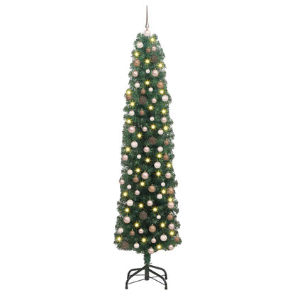 Artificial Christmas Tree with 300 LEDs Green 70.87 in