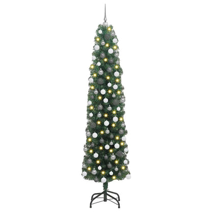 Artificial Christmas Tree with 300 LEDs Green 70.87 in