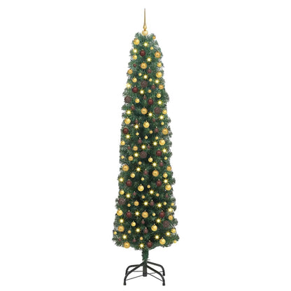 Artificial Christmas Tree with 300 LEDs Green 82.68 in