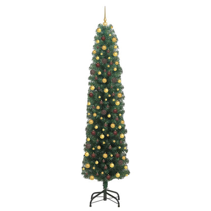 Artificial Christmas Tree with 300 LEDs Green 82.68 in
