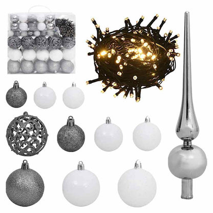 Artificial Christmas Tree with 300 LEDs Green 82.68 in
