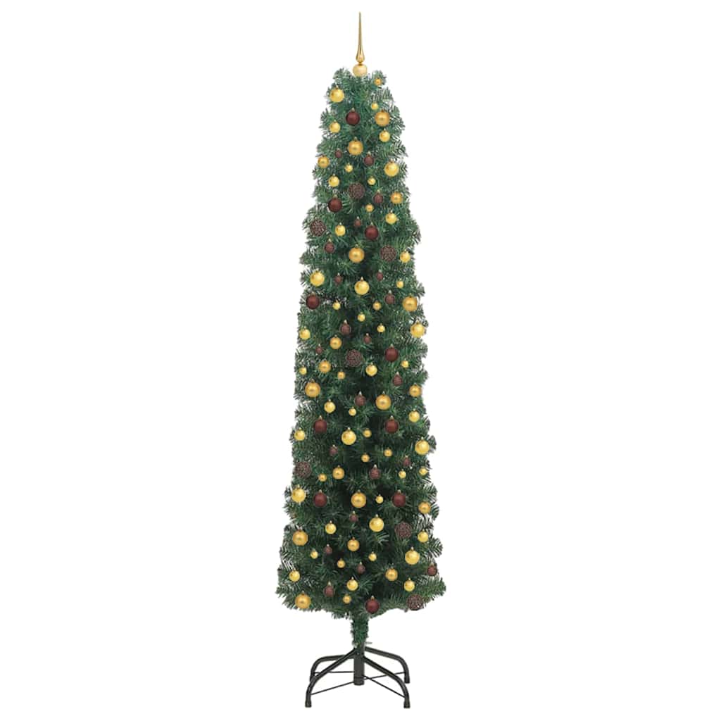 Artificial Christmas Tree Green 94.5" PVC and Steel and Plastic