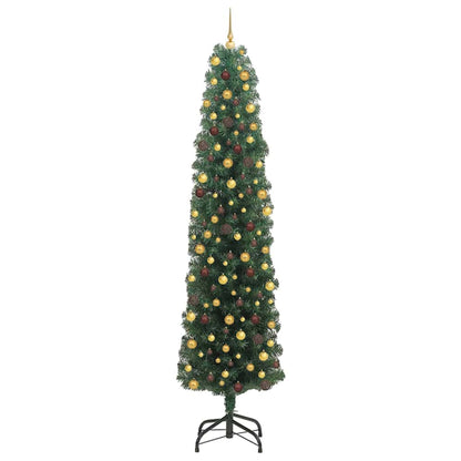 Artificial Christmas Tree Green 94.5" PVC and Steel and Plastic