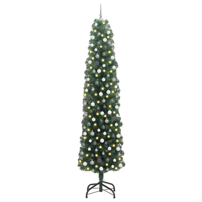 Artificial Christmas Tree with 300 LEDs Green 94.49 in