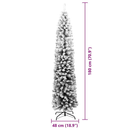 Artificial Christmas Tree Green 70.9" PVC and Steel and Plastic