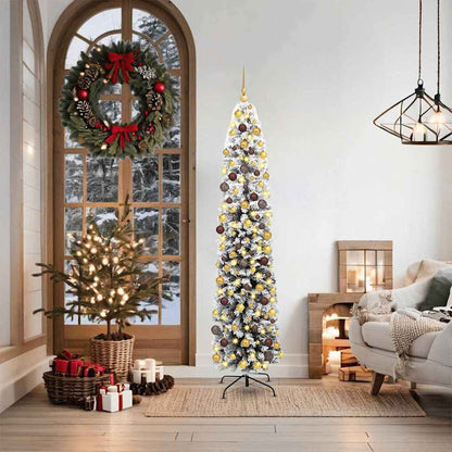 Artificial Christmas Tree Green 70.9" PVC and Steel and Plastic