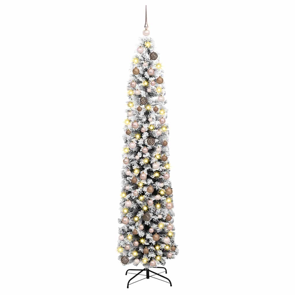 Artificial Christmas Tree Green 70.9" PVC and Steel and Plastic