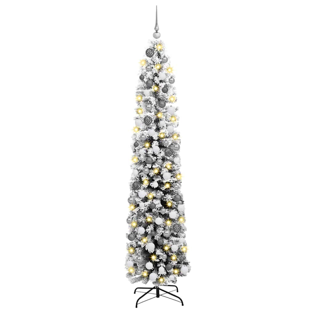 Artificial Christmas Tree Green 70.9" PVC and Steel and Plastic