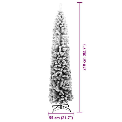 Artificial Christmas Tree Green 82.7" PVC and Steel and Plastic