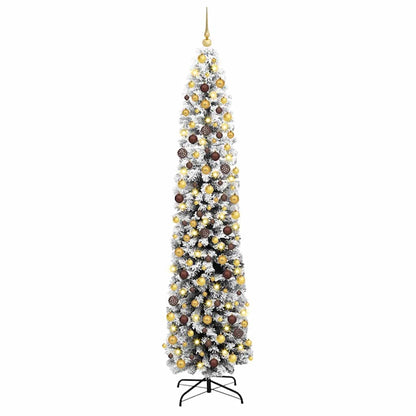 Artificial Christmas Tree Green 82.7" PVC and Steel and Plastic