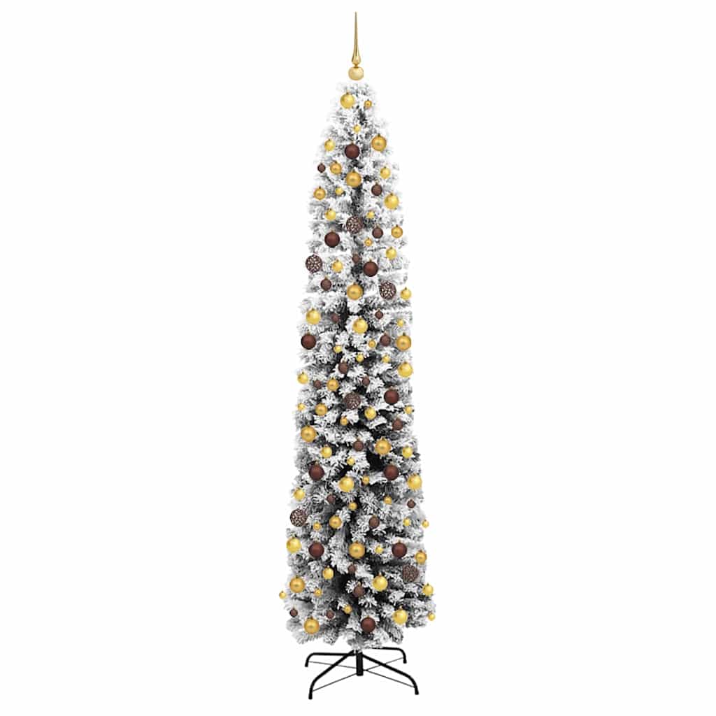 Artificial Christmas Tree Green 82.7" PVC and Steel and Plastic