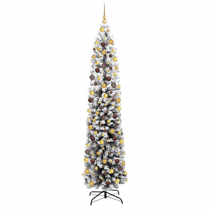 Artificial Christmas Tree Green 82.7" PVC and Steel and Plastic