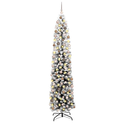 Artificial Christmas Tree Green 82.7" PVC and Steel and Plastic