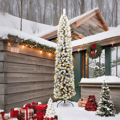 Artificial Christmas Tree Green 94.5" PVC and Steel and Plastic